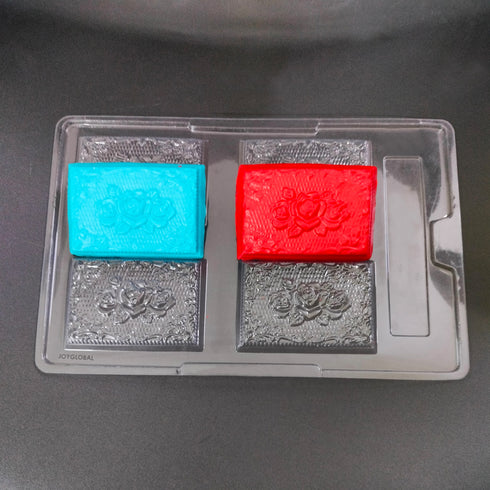 Cacao Rose Print PVC Chocolate Mould - 55 Grams
