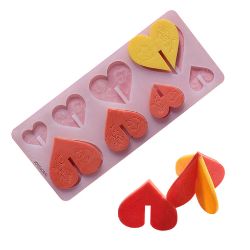 Silicone Heart Cake Mould - Easy Garnishing & Decoration
