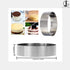 Round Stainless Steel Cake Ring Diameter: 4 Inch Depth: 2 Inch