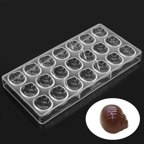 Polycarbonate Shell Snails Shaped Mould - 11 Grams