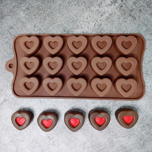 Silicone Heart Chocolate Mould
