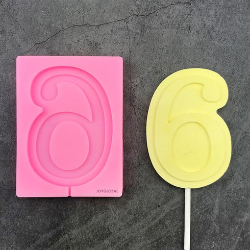Silicone Number Mould for Baking - Six Number Shape
