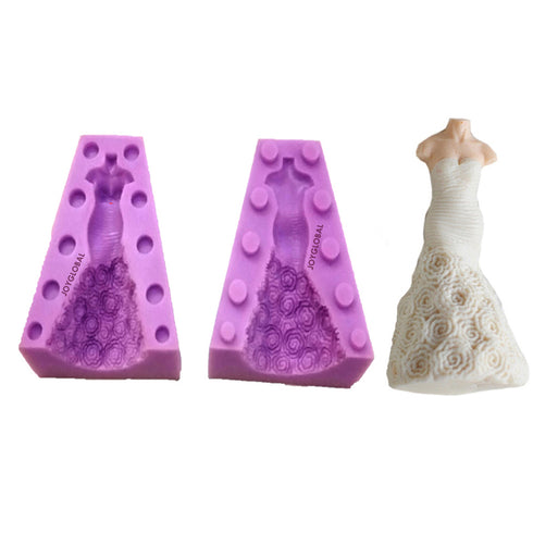 Silicone 3D Lady Dress Mould