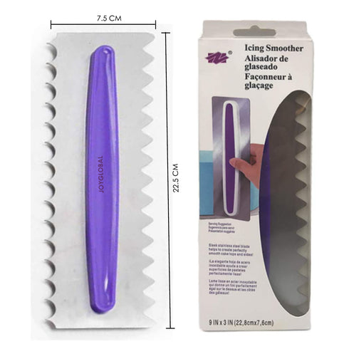 Stainless Steel Cake Smoother Comb for Perfect Icing Design