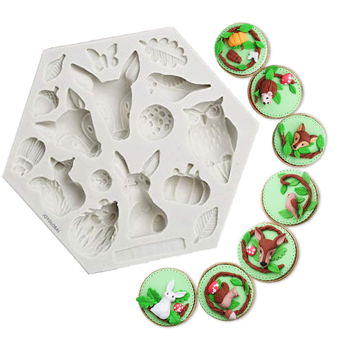 Silicone Jungle Theme Animals Mould