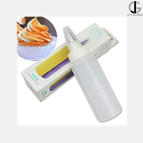 Two Color Icing Piping Bottle with Steel Nozzle