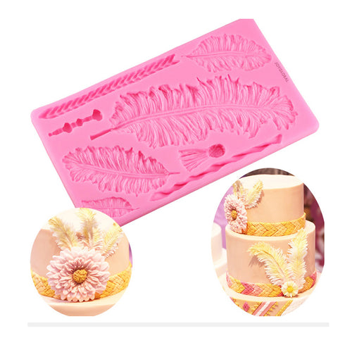 Silicone Feathers Mould - 8 Cavity