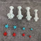 Star Shape Plunger Cutter - Set of 4 Pieces