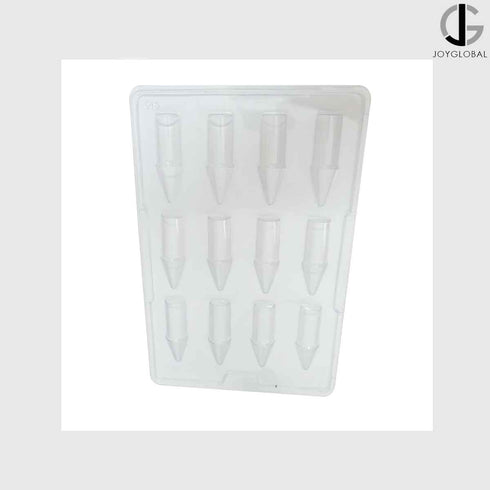 JoyGlobal 12-Cavity Happy Diwali Rocket Shape PVC Chocolate Mould,