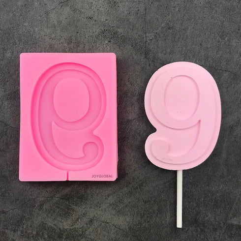 Flexible 9 Number Silicone Mould for Baking