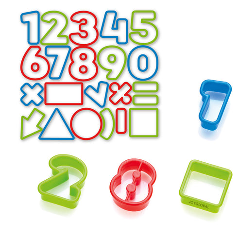 Numbers & Symbols Pull Press Bakeware Cutters (Number 0-9)