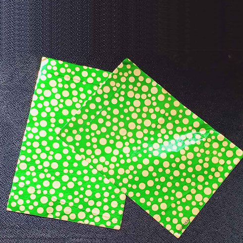 Polka Dot Pattern Chocolate Wrappers - Green