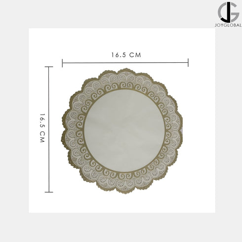 JoyGlobal Lace Paper Doilies Liner 16.5"