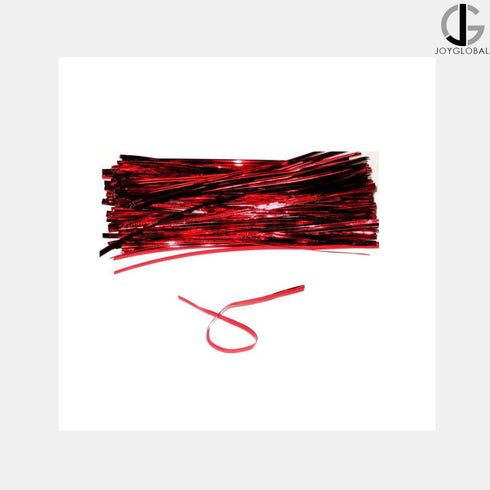 Twist Tie Chocolate Twisters - Red (Pack of 400 Pieces)