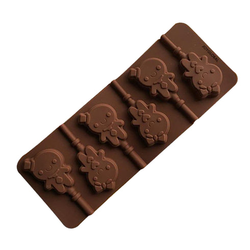 Silicone Gingerman Chocolate Lollipop Mould