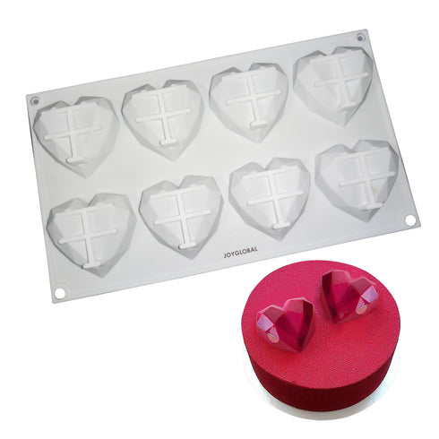 Silicone Diamond Heart Mould