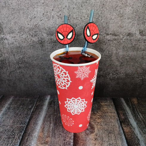 Spiderman Theme Designer Straw
