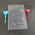 Cacao Heart Shape PVC Lollipop Mould