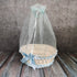 Round Gift Basket with Net Cover