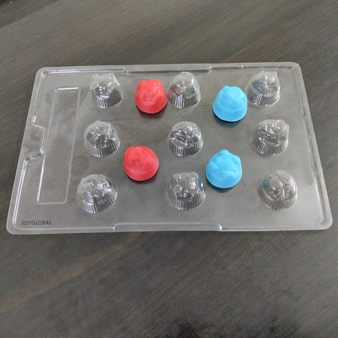 Cacao 6 Different Animals Shape PVC Mould