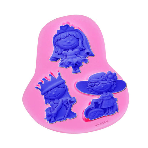 Silicone Girl Princess Mould - 3 Cavity