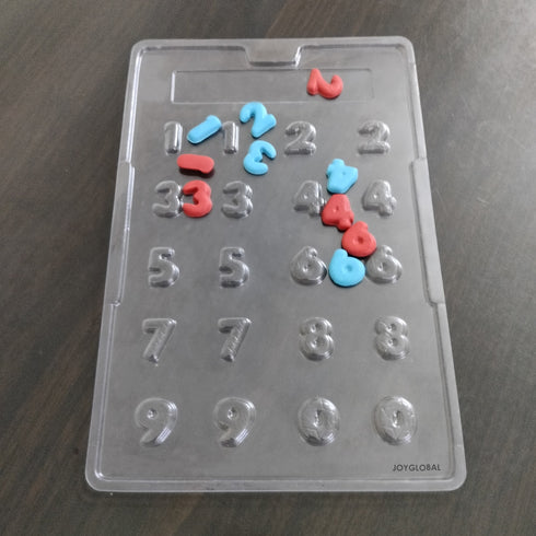 Cacao Numbers 0 to 9 PVC Chocolate Mould