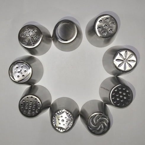Set of 9 Pieces Russian Icing Piping Nozzle