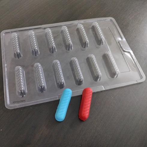 PVC 12 Cavity Designer Log Mould-16.5 Grams