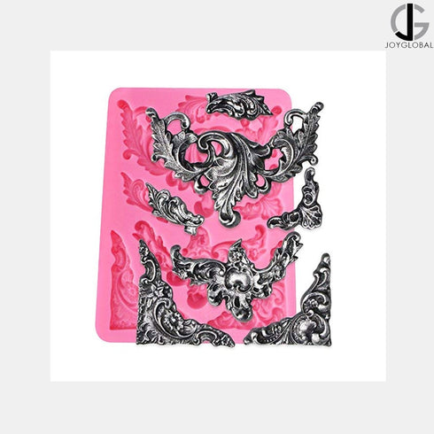 Silicone Baroque Vintage Mould- 7 Cavity
