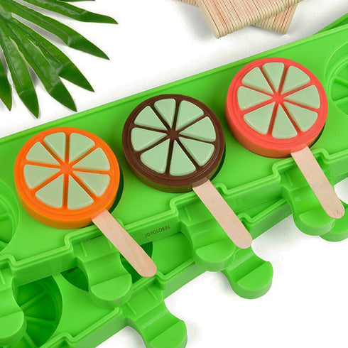 Silicone Orange Popsicle Mould