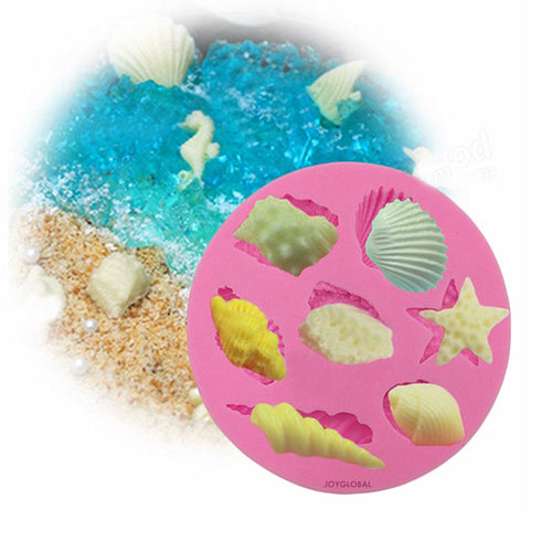 Silicone Sea Creatures Mould - 7 Cavity
