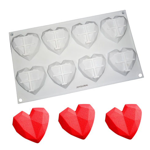 Silicone Diamond Heart Mould