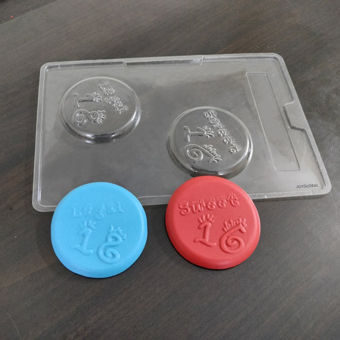 Cacao Sweet 16 and Legal 18 PVC Chocolate Mould