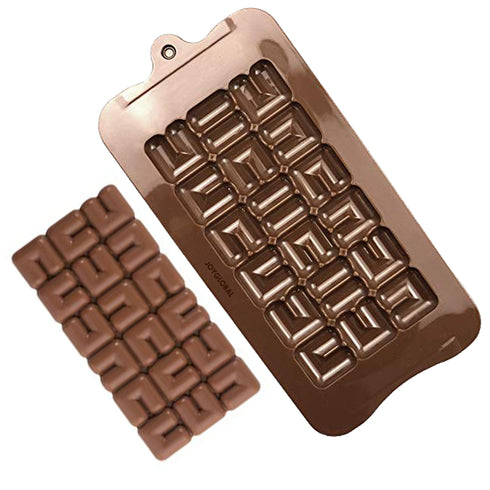 Silicone Designer Chocolate Bar Mould - 100 Grams
