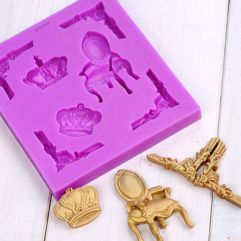 Silicone Crown King Chair Mould