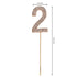 Rhinestone Number 2 Cake Topper