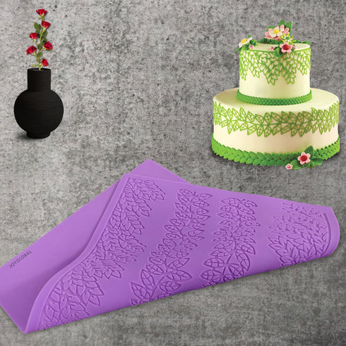 Silicone 4 Layer Lace Mat - Leafy Border