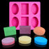 Silicone Oval & Rectangle Shape Soap Mould
