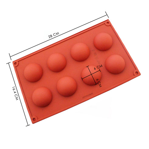 Silicone Half Sphere Mould - Diameter 6 CM