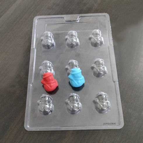 Cacao Snowman Shape PVC Mould - 12 Grams