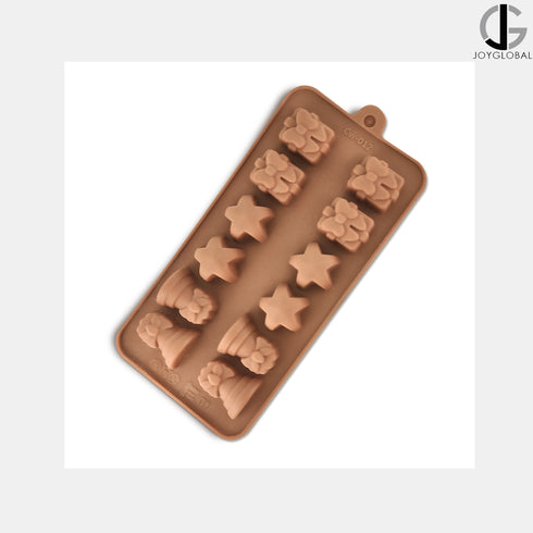 Silicone Giftbox Stars and Bell Mould