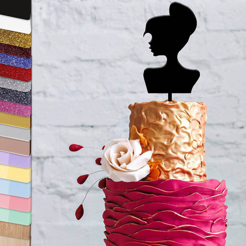 Acrylic Lady Cake Topper