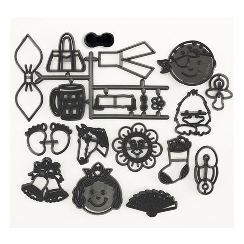 Assorted Baby Girl Patchwork Cutter - 18 Piece/Set