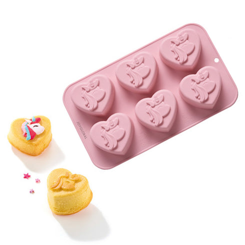 Silicone Unicorn Heart Mould - 75 Grams