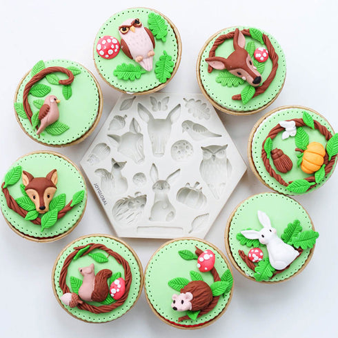 Silicone Jungle Theme Animals Mould