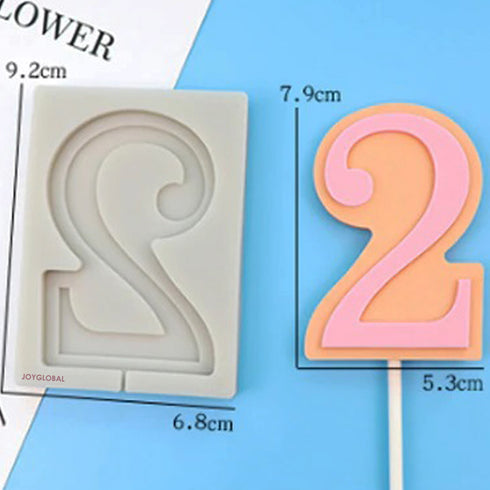 Versatile Silicone Two Number Mould for Baking & Crafts
