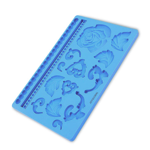 Silicone Rose Flower Leaves Mat Mould