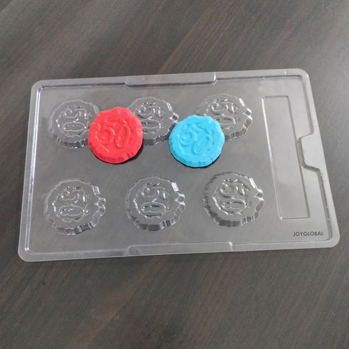 Cacao Celebrate 50 Years Shape PVC Mould - 10 Grams