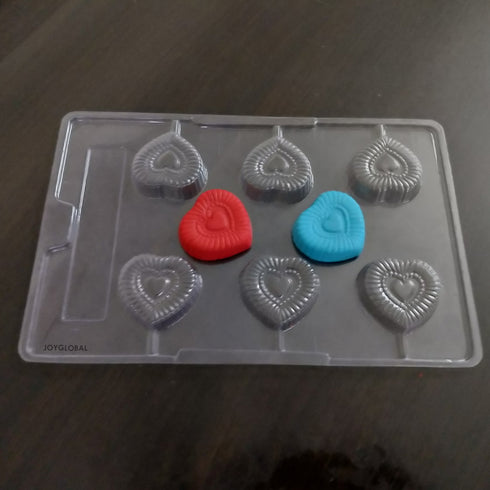 Cacao Heart PVC Lollipop Mould