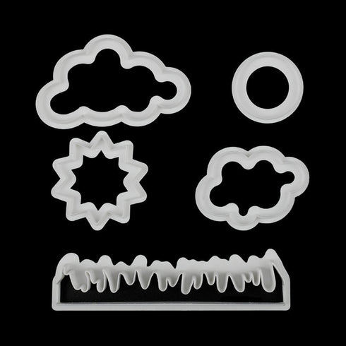 5 Plastic Fluffy Cloud Grass Nature Cutter